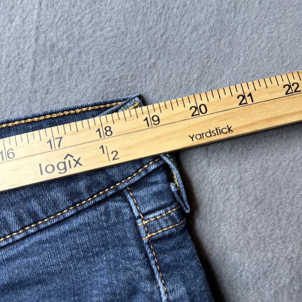 Levis 514 Straight Fit Mens 38x30 Dark Wash‎ Blue Stretch Denim Jeans 00514-1283 - Picture 3 of 13
